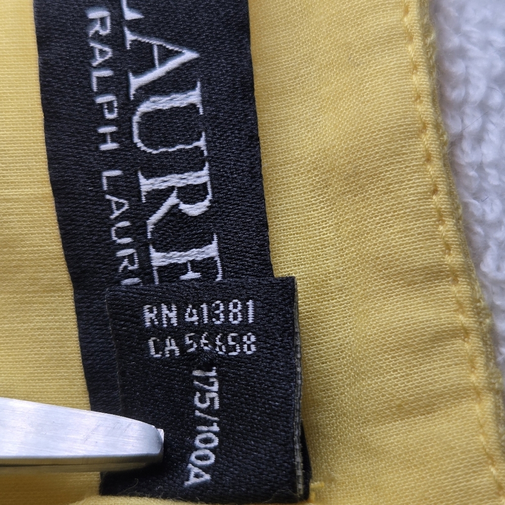 Lauren Ralph Lauren Firmato Yellow Midi Dress Size 10 - Picture 10 of 16